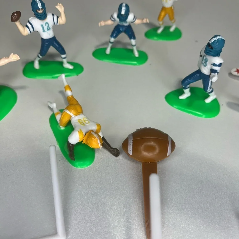 Football Touchdown Cake Topper Decorating Set
